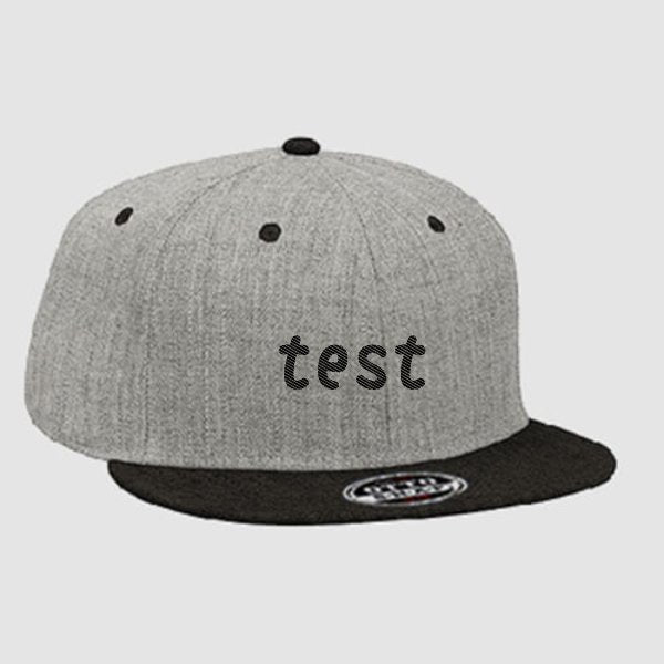 【刺繍】OTTO ヘザーウールブレンド フラットバイザーキャップ(スナップバック) - タカハマライフアート