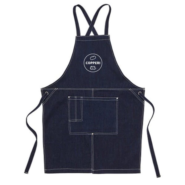 ウォッシュ　キャンバス＆ツイル　エプロン(クロスタイプ) - タカハマライフアート