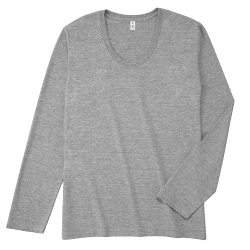 スリムフィットUネックロングスリーブTシャツ - タカハマライフアート